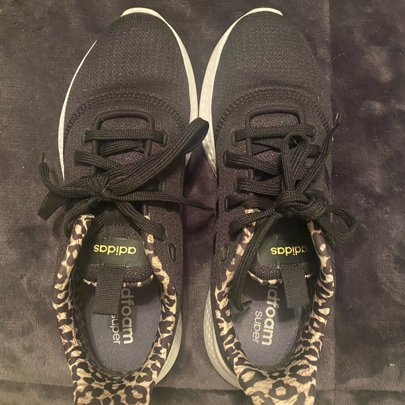 WOMEN'S ADIDAS CLOUDFOAM PURE 2.0 SUSTAINABLE SLIP-ON SNEAKERS. Only worn twice